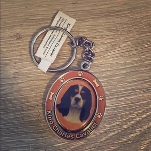 King Charles dog keychain new